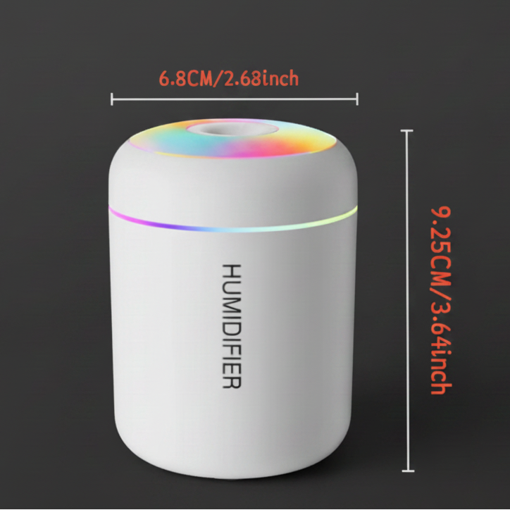 Humidificateur blanc sans fumée avec dimensions
